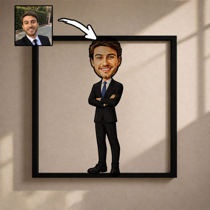 Modern Karikatür Tasarım Ahşap Tablo