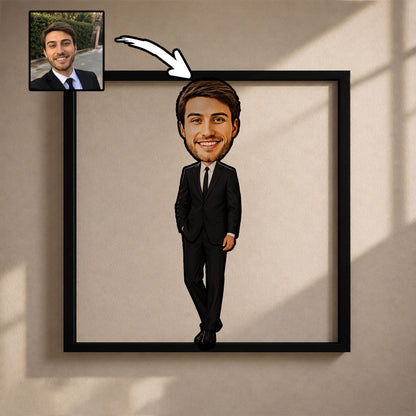 Modern Karikatür Tasarım Ahşap Tablo