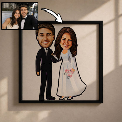 Modern Karikatür Tasarım Ahşap Tablo