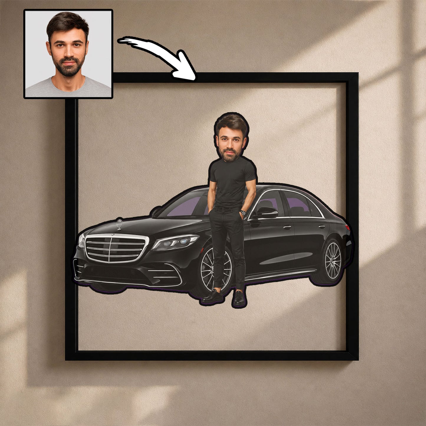 Modern Karikatür Tasarım Ahşap Tablo