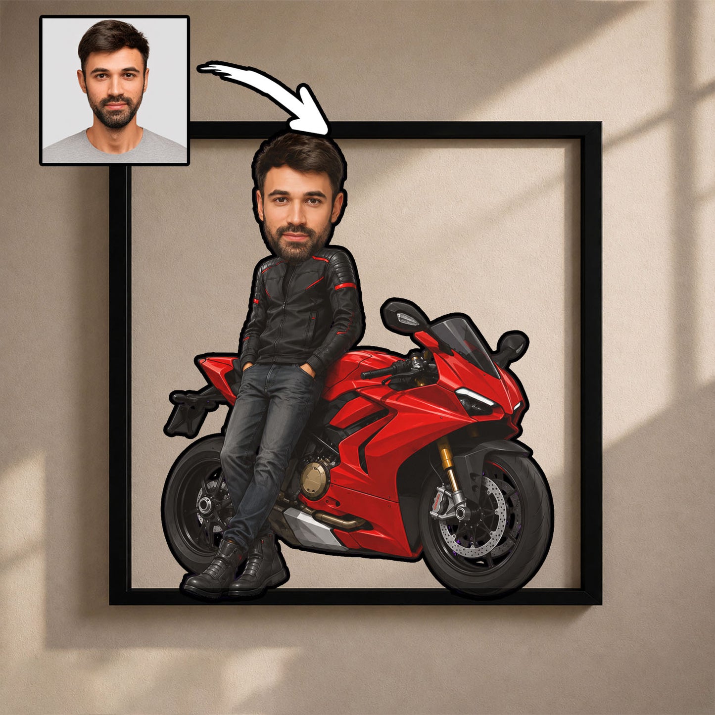 Modern Karikatür Tasarım Ahşap Tablo
