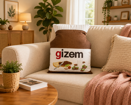 Kişiye Özel İsimli Çikolata Kavanozu Şirin Yastık 94730