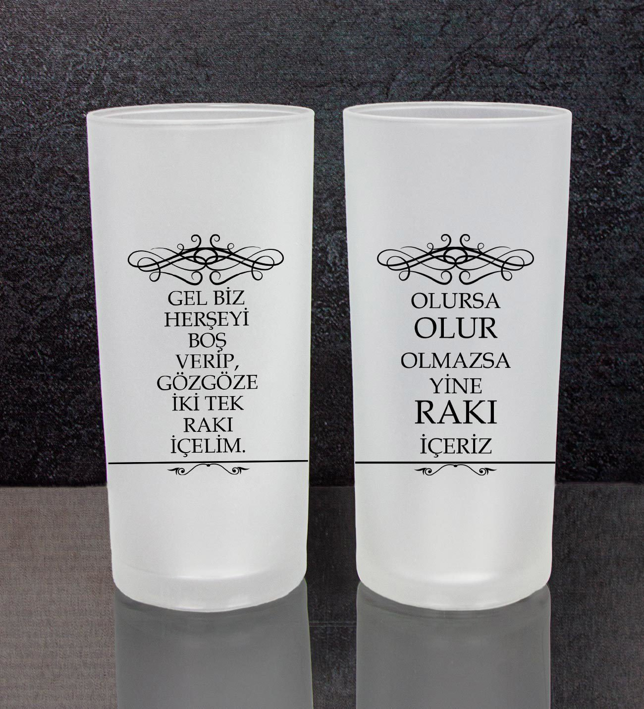 Rakı Sözleri 2'li Rakı Bardağı 111509