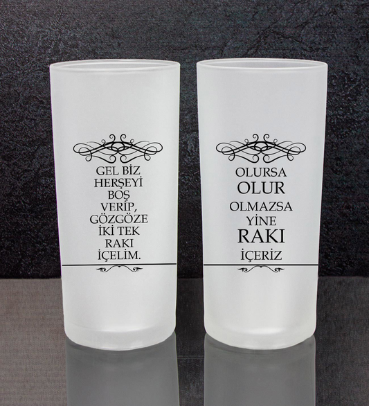 Rakı Sözleri 2'li Rakı Bardağı 111509