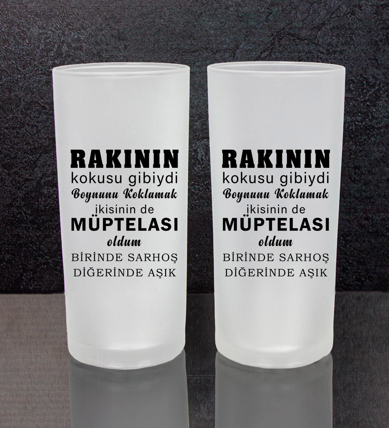 Rakı Sözleri 2'li Rakı Bardağı 111487