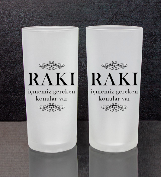 Önemli Konular 2'li Rakı Bardağı 111486