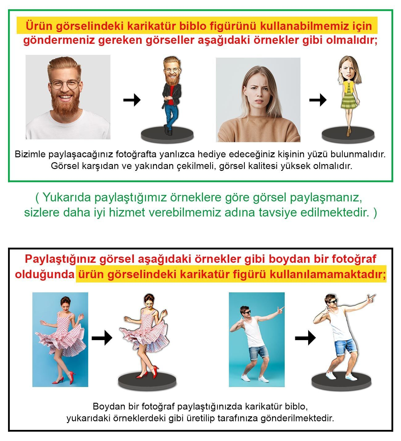 Kişiye Özel Karikatür Biblo
