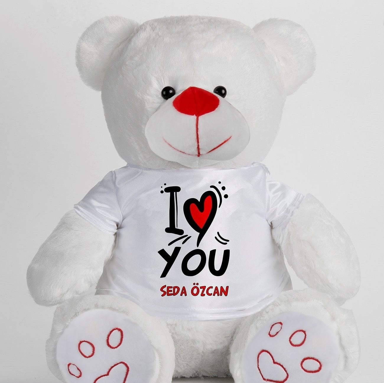 Kişiye Özel I Love You Peluş Ayıcık 45 cm